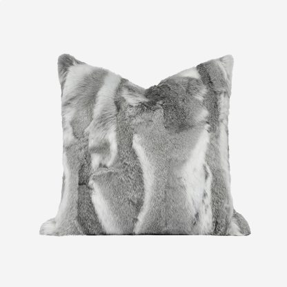 Fur Fox Cushion Foxy, Grey