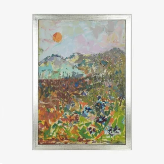 Valley of Light Portrait – Hand-Painted by Ilham Chahine