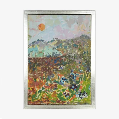 Valley of Light Portrait – Hand-Painted by Ilham Chahine