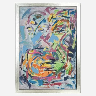 Rhythms of Color Portrait Hand-Painted by Ilham Chahine