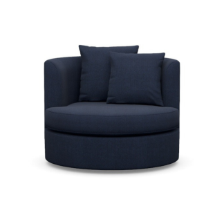 Salenne Swivel Chair, Blue