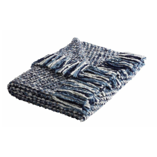 Mesa Boucle Throw, Blue